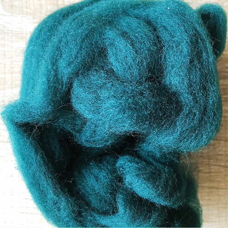 Needle felted wool felting Woods Green wool Roving for felting supplies short fabric easy felt