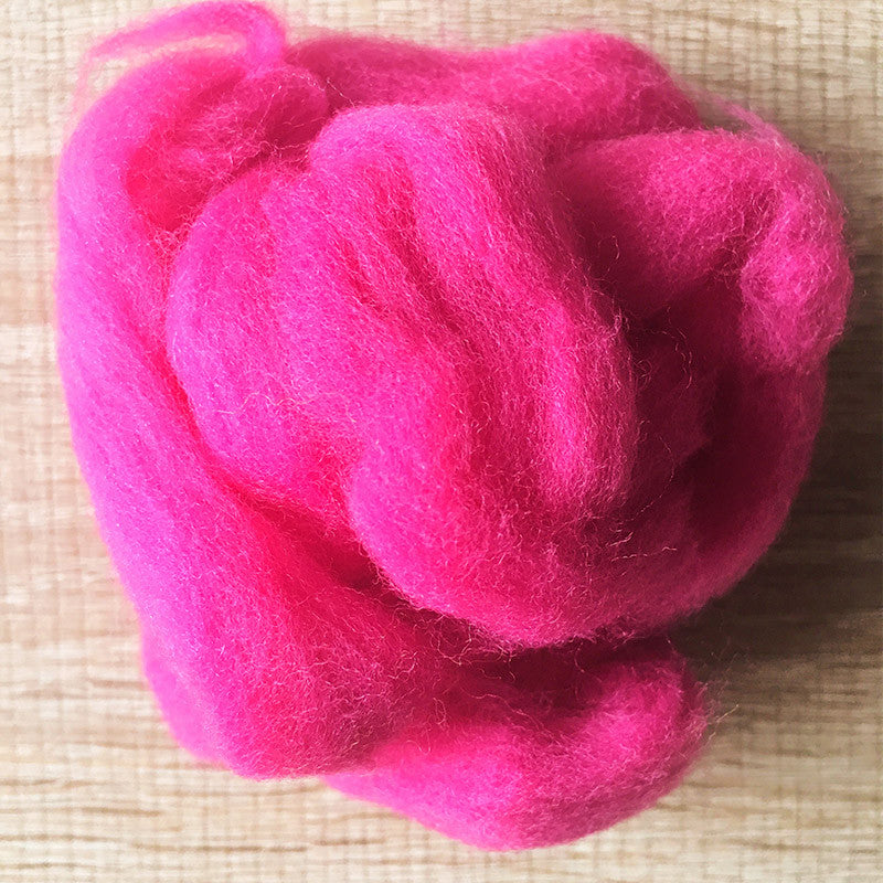 Needle felted wool felting rose red wool Roving for felting supplies short fabric easy felt