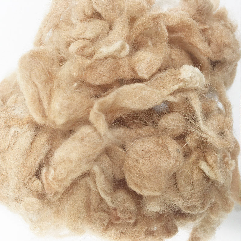 Needle felting supplies 10g Brown wool Curly Wool Curly Fiber for Wool Felt for Poodle Bichon and Sheep