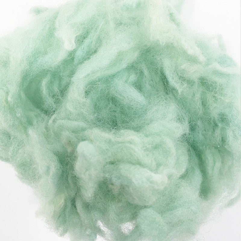 Needle felting supplies 10g Green wool Curly Wool Curly Fiber for Wool Felt for Poodle Bichon and Sheep