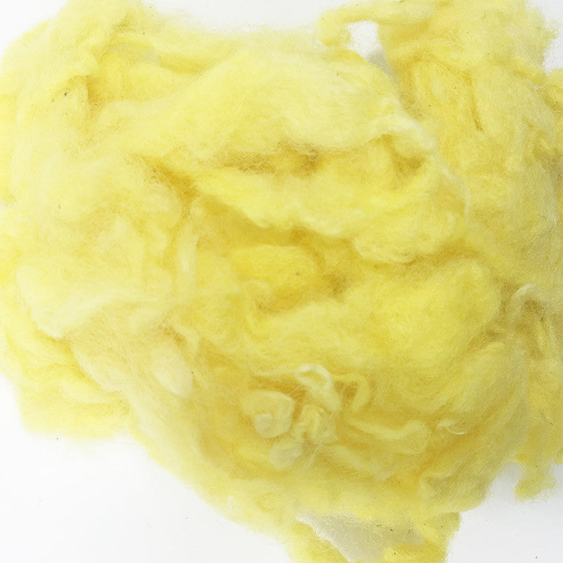 Needle felting supplies 10g Yellow wool Curly Wool Curly Fiber for Wool Felt for Poodle Bichon and Sheep