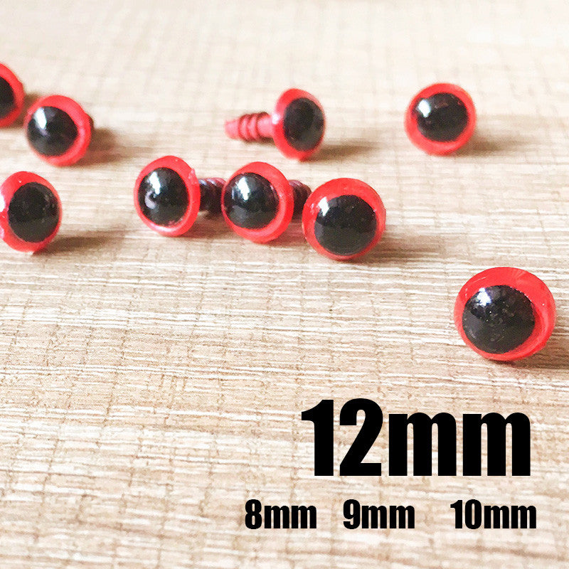 Safety eyes - 10 mm - Black - 10 pairs, Accessories