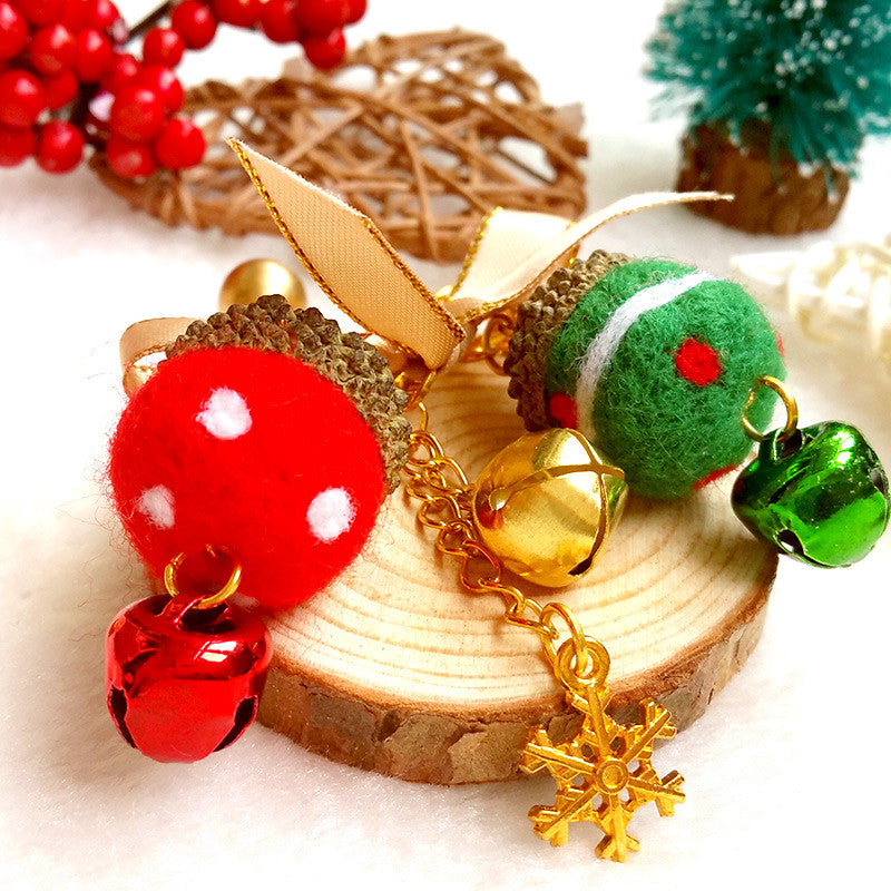 Needle felting kit for beginners starters Christmas accessories Brooch Cute balls