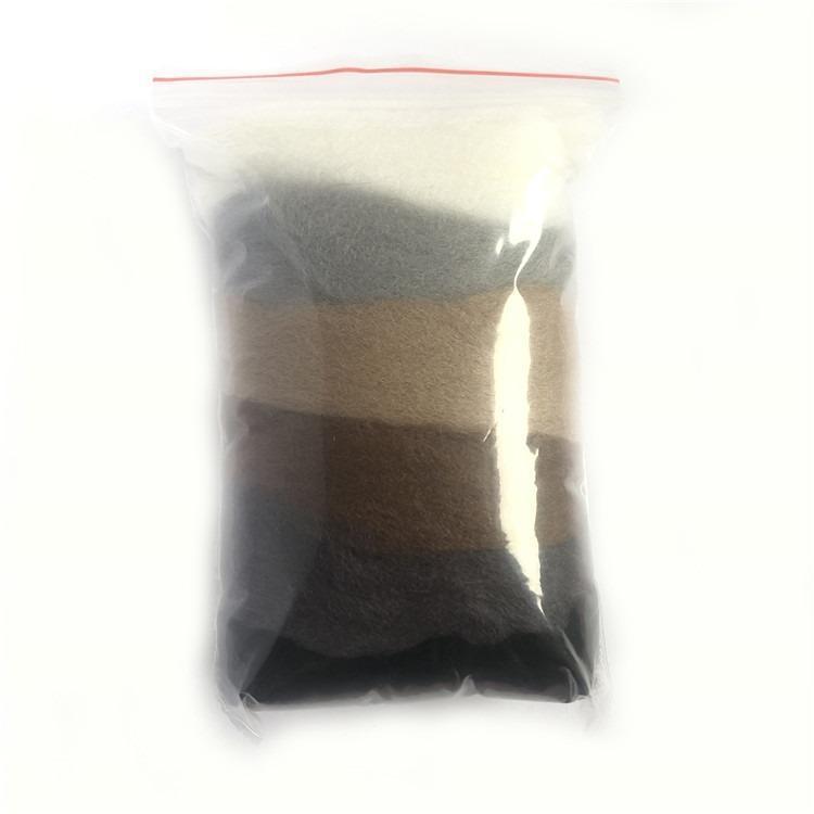 Needle Felting Wool Black Analogous Colors Wool Roving 66s Merino Wool Needle Felting Supplies