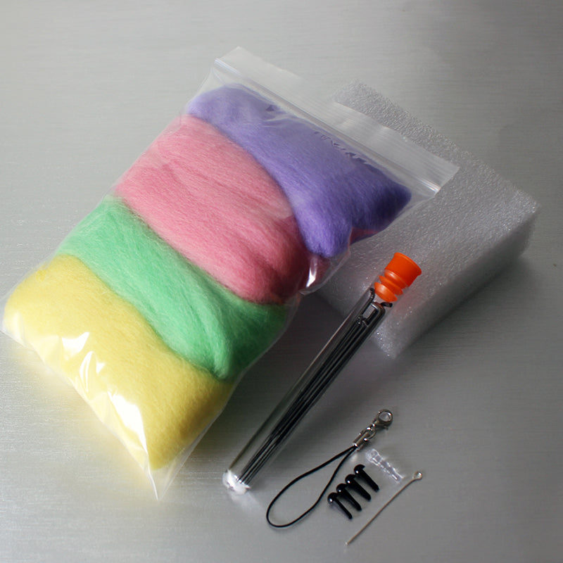 Needle Felting Wool Purple Wool Roving For Needle Felting Wool Felting Kits for Beginners