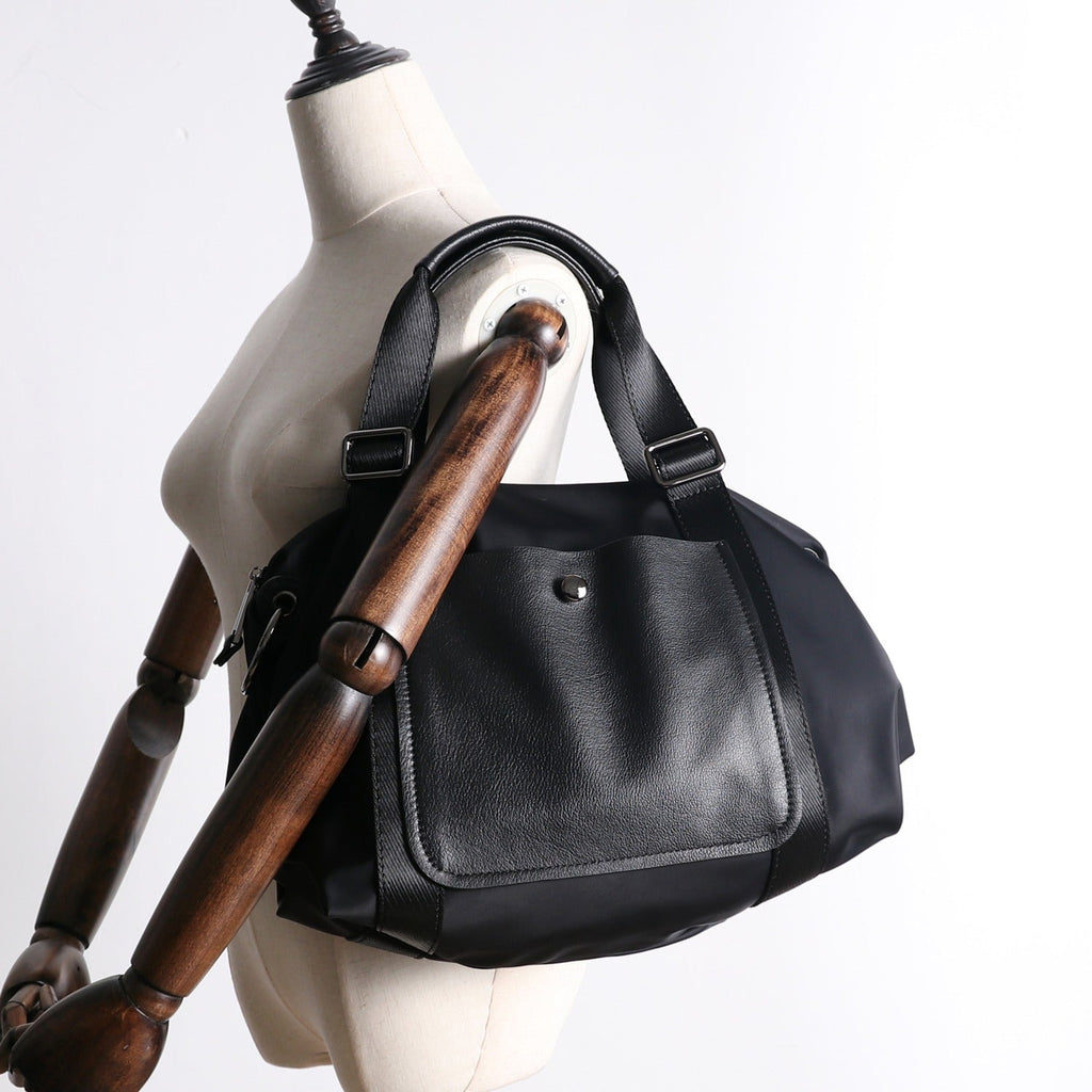 Black Nylon Shoulder Bag Handbag Black Crossbody Nylon Bag Women s Nyl Feltify