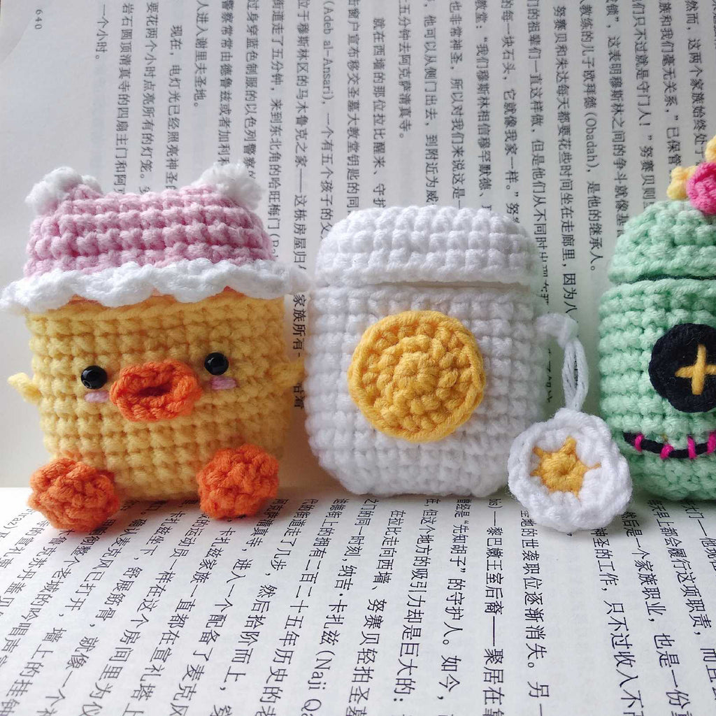 Girl's Cute AirPods 1/2 Cases Chicken Handmade Hamburger AirPods Pro Case Chicken Airpod Case Cover