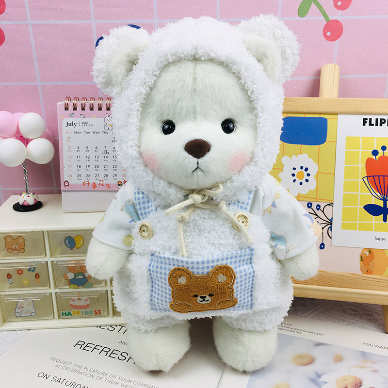 The Best Teddy Bear With White Bear Suit Bear Hat Overall The Best Teddy Bear With White Bear Suit Bear Hat Overall
