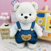 The Best Teddy Bear With Denim Overall Doll Overall Cos Stuffed Bears Toy Christmas Gifts for Her / Girlfriend Mom Kids