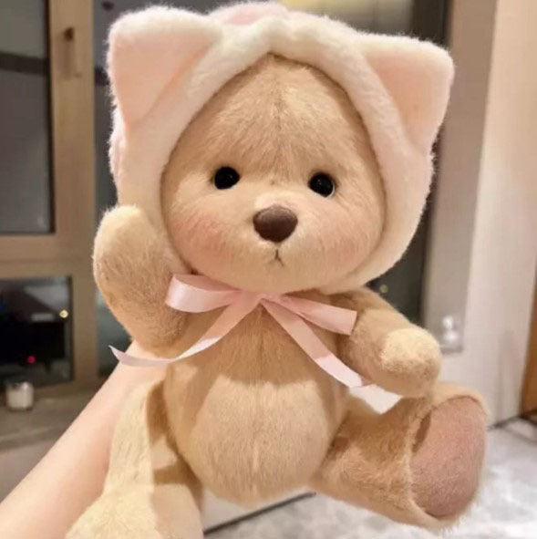 The Best Teddy Bear With Fox Hat Doll Cos Stuffed Bears Toy Christmas Gifts for Her / Girlfriend Mom Kids