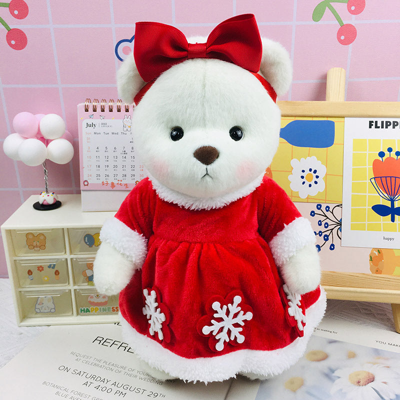 The Best Teddy Bear With Red Dress Doll Cos Stuffed Bears Toy Christmas Gifts for Her / Girlfriend Mom Kids