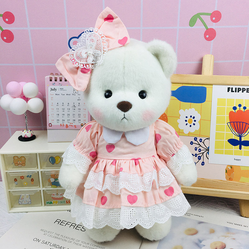 The Best Teddy Bear With Pink Dress Doll Cos Stuffed Bears Toy Christmas  Gifts for Her / Girlfriend Mom Kids