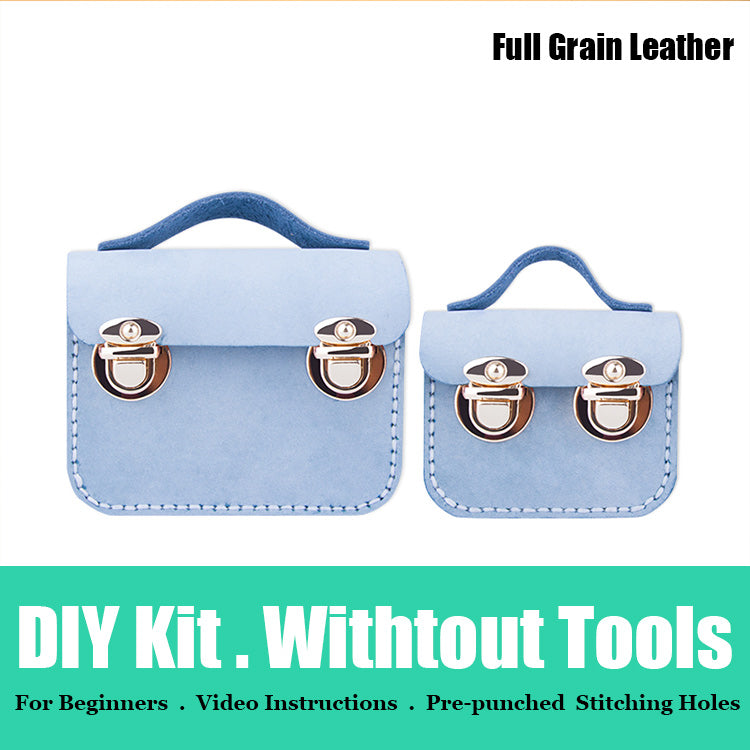 DIY Leather AirPods Case Kits DIY Leather Mini Satchel Bag Kit DIY Waxed Leather Projects DIY Leather Pouch Kit