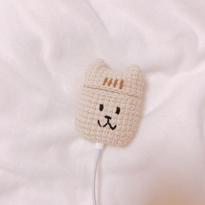 Girl's Cute AirPods 1/2 Cases Cat Handmade Kawaii AirPods Pro Case Kitten Airpod Case Cover