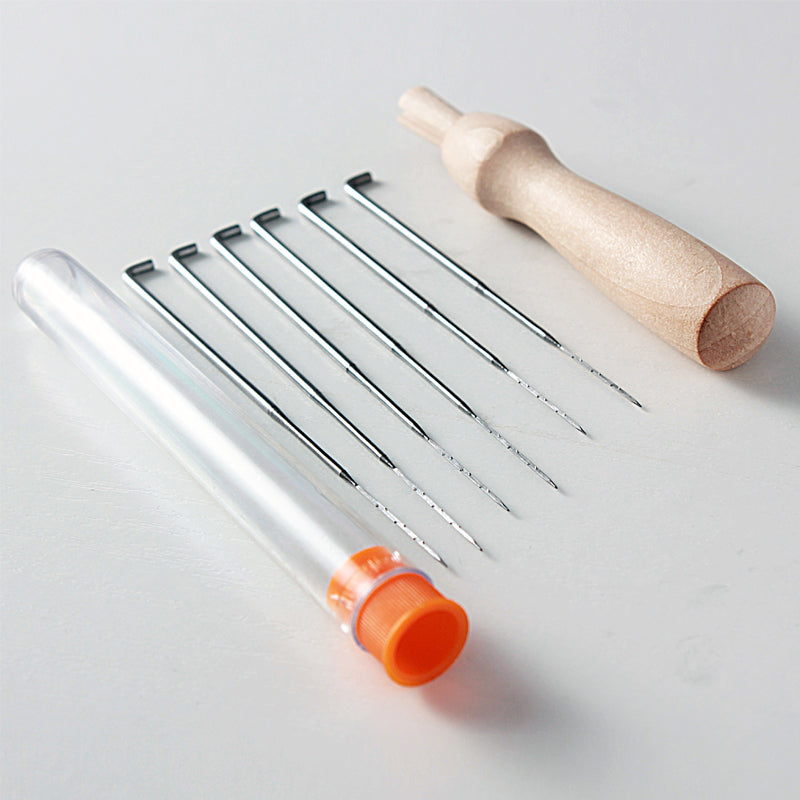 Needle Felting Kit for Beginner 6 Coarse Felting Needles Needle Felting Needle with Holder Needle Felting Tools Needles Felting Supplies