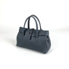 Womens Navy Work Leather Handbag Purse Leather Gray Work Shoulder Bag Handbag Purse for Ladies