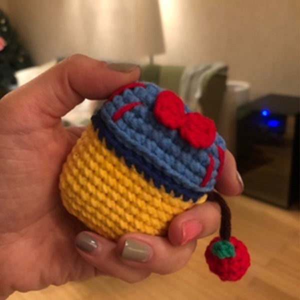 Girl's Cute AirPods Pro Cases Knit Snow White Handmade Kawaii AirPods 1/2 Case Snow White Airpod Case Cover