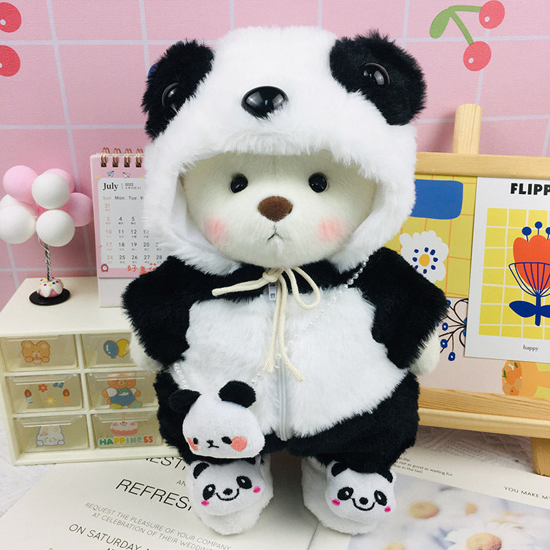 The Best Teddy Bear With Panda Suit Doll Cos Stuffed Bears Toy Christmas Gifts for Her / Girlfriend Mom Kids