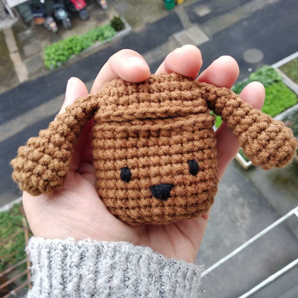 Girl's Cute AirPods Pro Cases Knit Poodle Dog Handmade Kawaii AirPods 1/2 Case Pet Airpod Case Cover