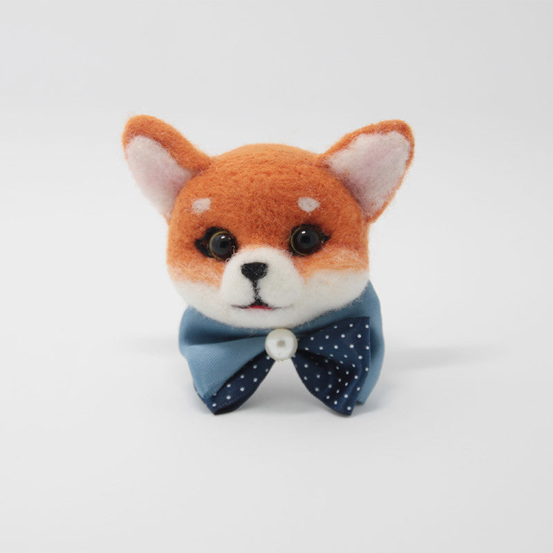 Handmade Needle felted felting kit project Animals fox cute for beginners  starters
