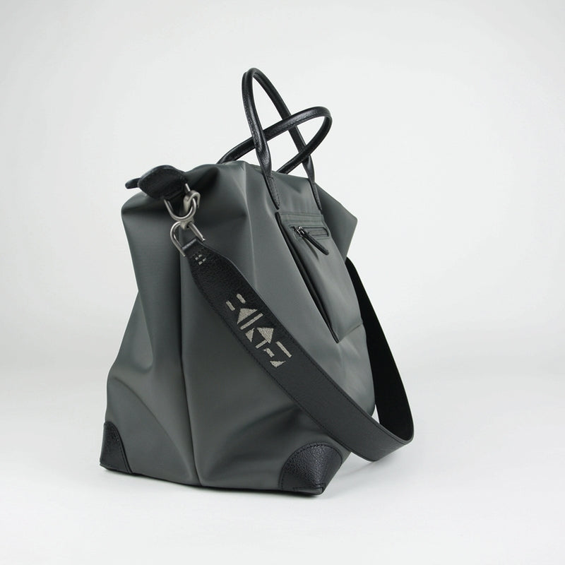 Gray Womens Nylon Shoulder Totes Gray Womens Nylon Shoulder Handbag Nylon Handbag Purse for Ladies