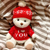 The Best Christmas Teddy Bear Doll Christmas Stuffed Bear Toys Christmas Gifts for Her / Girlfriend Mom Kids