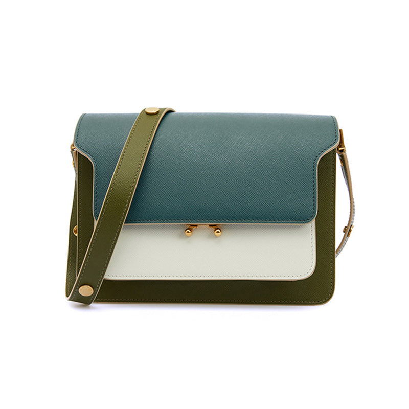 Women Leather Accordion Side Bag Pattern Leather Pattern
