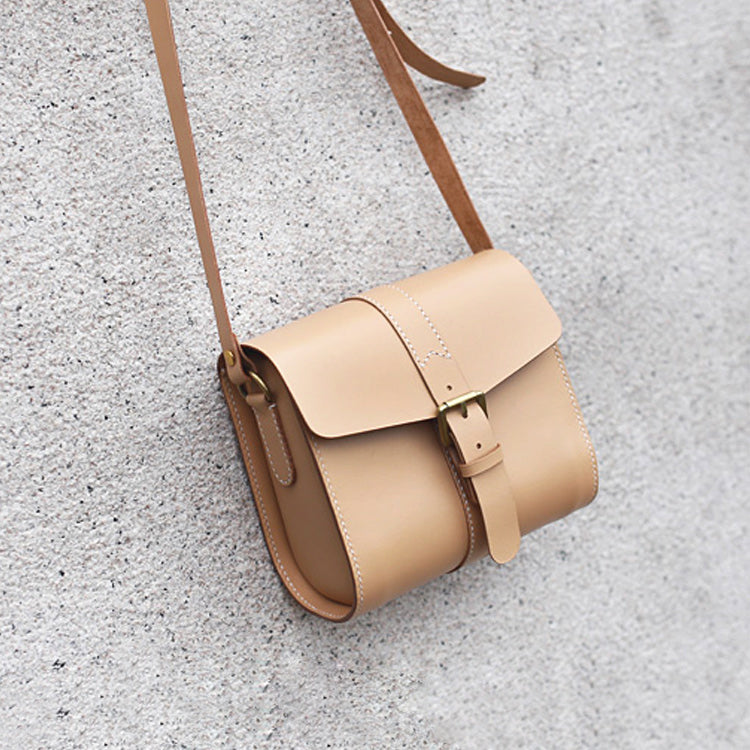 Women Leather Square Side Bag Pattern Leather Pattern Women