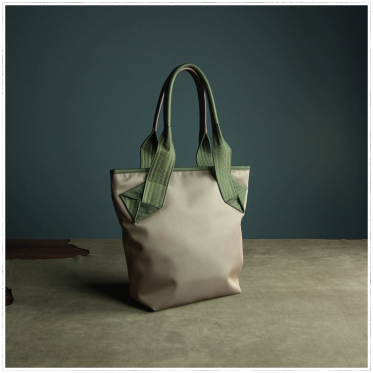 Womens Khaki Nylon Shoulder Tote Bags Best Khaki Nylon Tote Handbag Shopper Bags Purse for Ladies