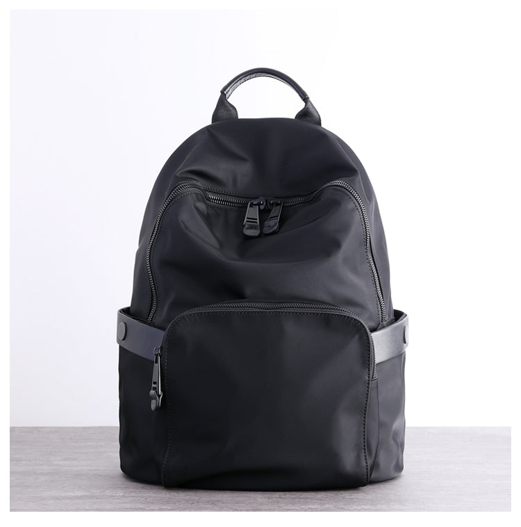 Womens Nylon Backpack Best Satchel Backpack Bag Nylon Black School Rucksack for Ladies