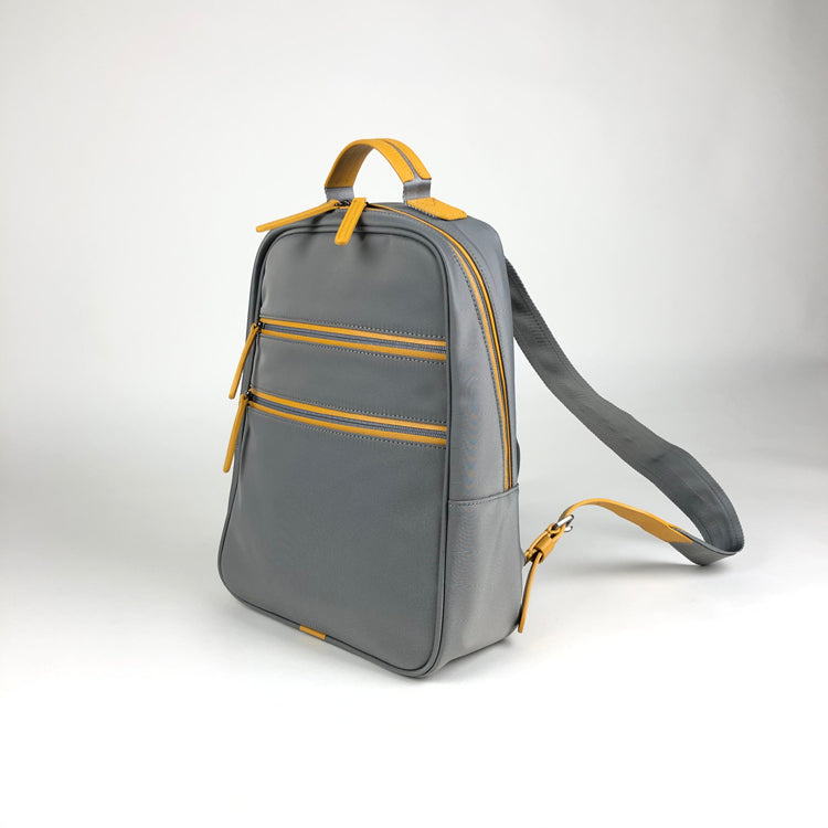 Womens Nylon Backpack Bag Light Gray Best Satchel Backpack Nylon School Rucksack for Ladies