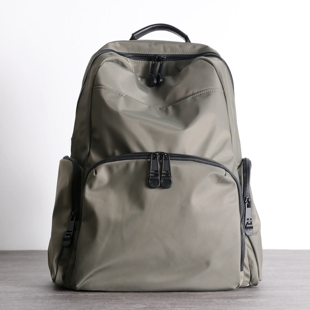 Womens Nylon Laptop Backpack Best Travel Backpack Bag Nylon Gray School Rucksack for Ladies