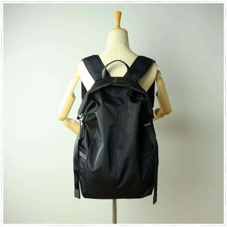 Womens Nylon Large Backpack Bag Black Nylon Travel Backpack School Rucksack for Ladies