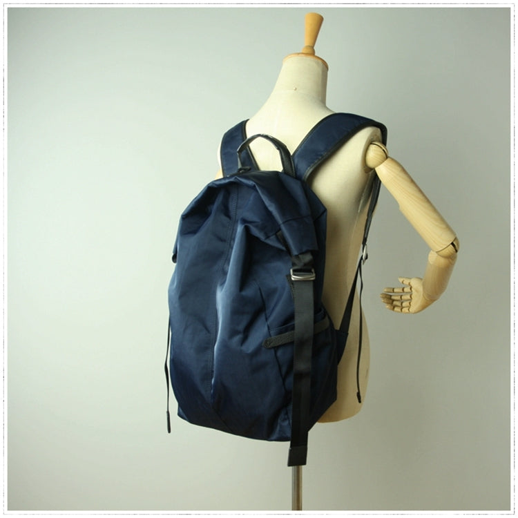 Womens Nylon Large Backpack Bag Navy Nylon Travel Backpack School Rucksack for Ladies