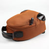 Womens Nylon Small Backpack Purse Orange Brown Convertible Crossbody Bag Nylon Backpack Shoulder Bag for Ladies