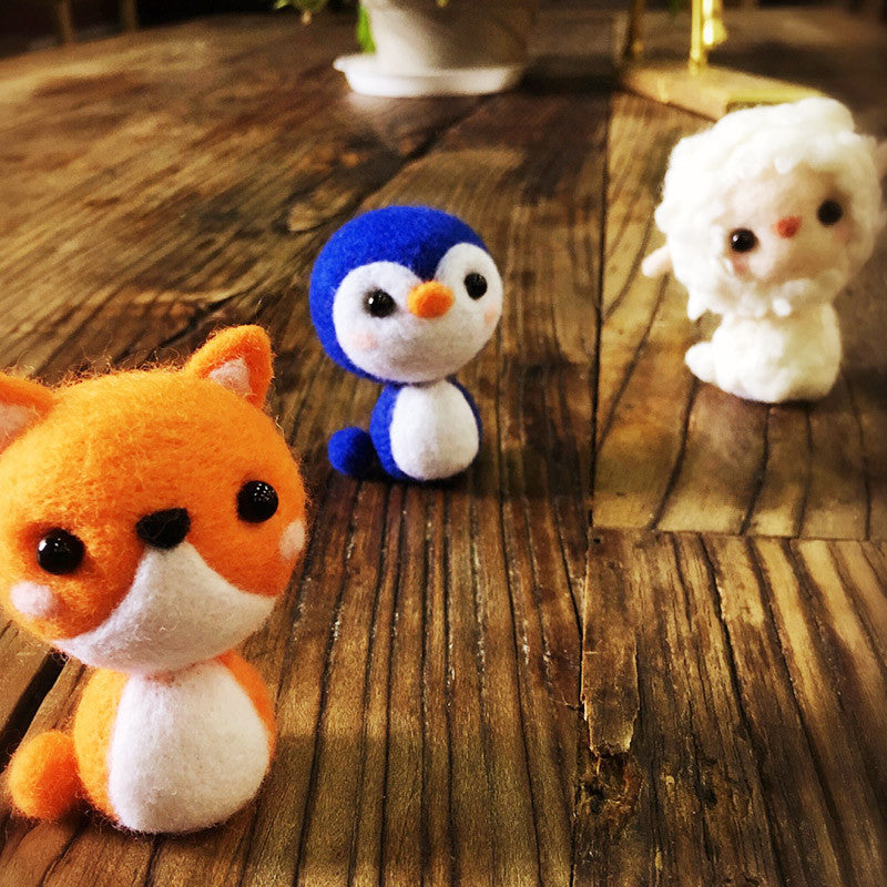 If anyone is interested in different Needle Felting kits, I make my own!  Including Dinosaurs, Foxes, Dogs, Froggies. All come with booklets with  detailed pictures and step by step instructions. Will also